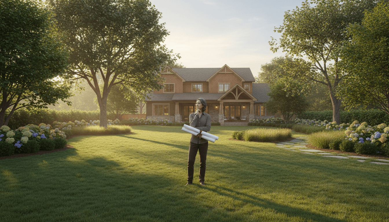 Homeowner reviewing ADU feasibility on their residential property