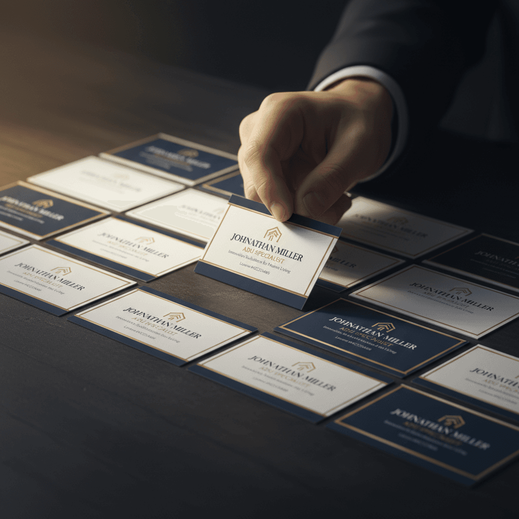 Vetted ADU contractor and lender professional network cards